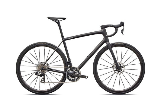 2026 Specialized Aethos S-Works Axs Bike Satin Carbon / Gloss Dolomite Metallic 56