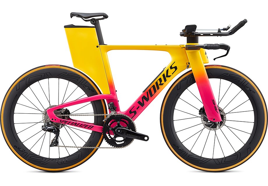 Specialized Shiv S-Works Disc Di2 Gloss Golden Yellow/Vivid Pink/Satin Black Xs