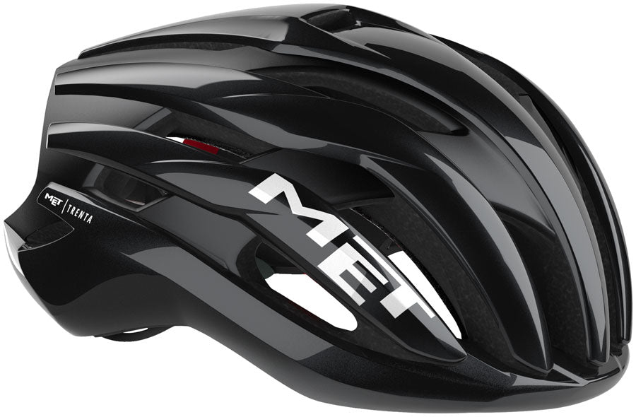 MET Trenta Helmet - Black/Red Gloss Small