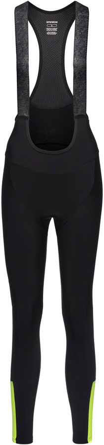 Gorewear Swiftride Thermo Bib Tights + - Black/Neon Yellow Womens Medium