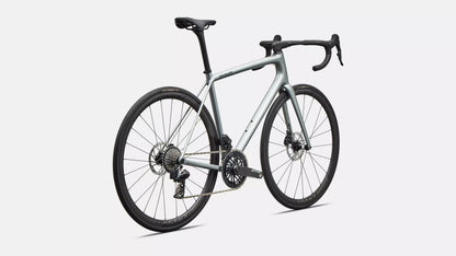 2026 Specialized Aethos Pro Axs Bike Gloss Shadow Silver / Emerald Metallic 56