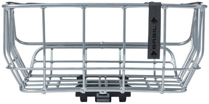Basil Portland Rear Basket - MIK Mount Aluminum Silver