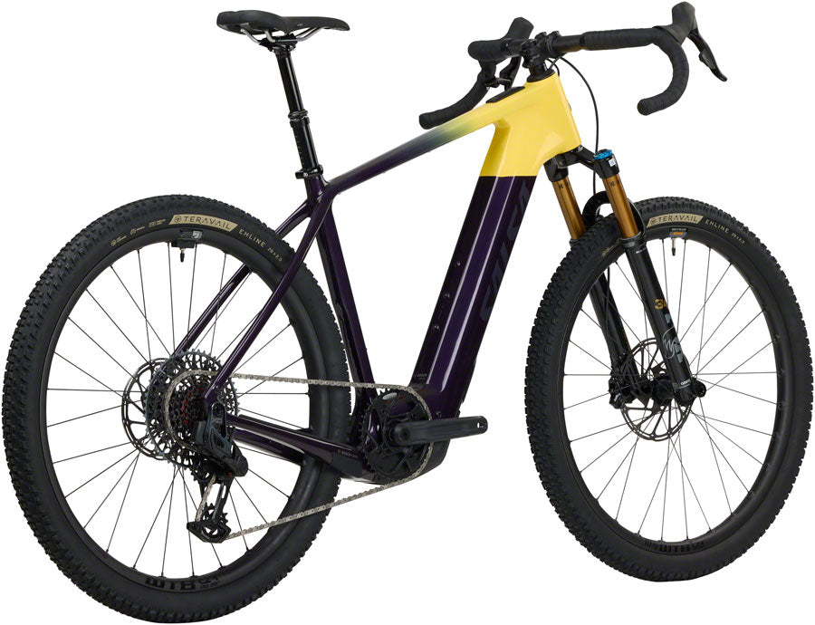 Salsa Tributary C Force X0 AXS Transmission SUS Ebike - 29" Carbon Amethyst/YLW Small
