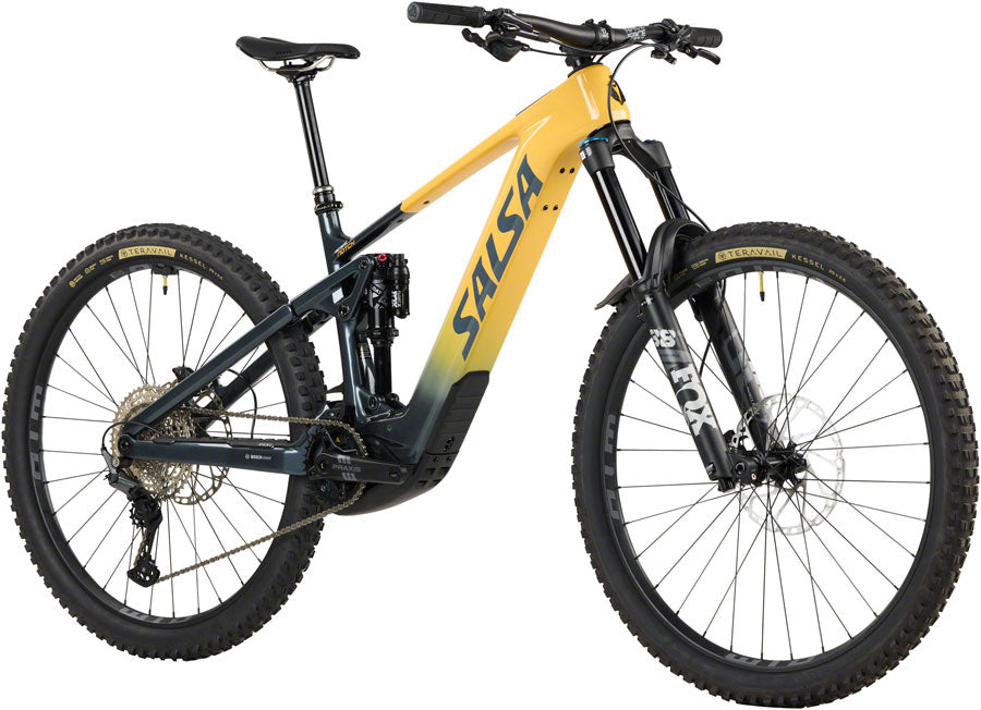 Salsa Notch C Deore 12 Ebike - 29" Carbon Slate / Apricot Small