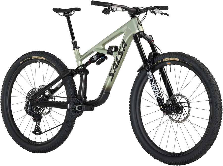 Salsa BLKthorn 145 C X0 AXS Transmission Bike - 29" Carbon CoffeeBLK / Sage Small