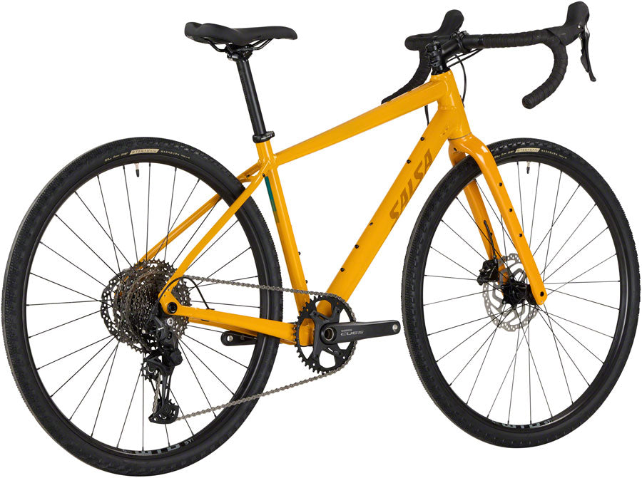 Salsa Journeyer Drop Bar Cues 1x11 Bike - 700c Aluminum Mustard 49cm
