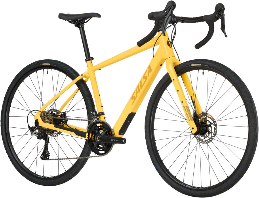 Salsa Confluence Drop Bar GRX 600 2x Ebike - 700c Aluminum Yellow 57cm