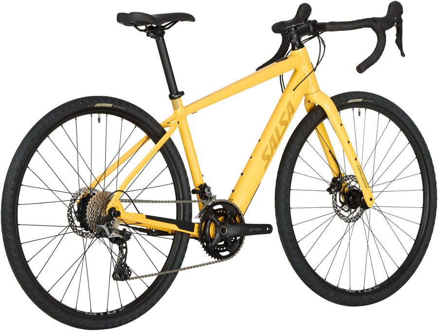 Salsa Confluence Drop Bar GRX 600 2x Ebike - 700c Aluminum Yellow 57cm