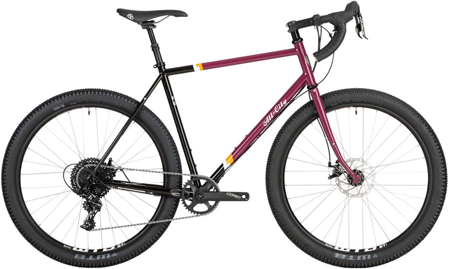 All-City Gorilla Monsoon Bike - 650b Steel APEX Charred Berry 58cm