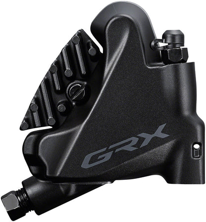 Shimano GRX ST-RX400/BR-RX400 Hydraulic Disc Brake Brake/Shift Lever - Left 2x10-Speed Flat Mount Finned Resin Pads BLK