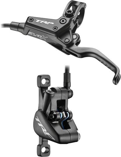 TRP EVO X HD-M9020 Disc Brake Lever - Left/Front Rear 1900mm Hose Post Mount 2-Piston BLK