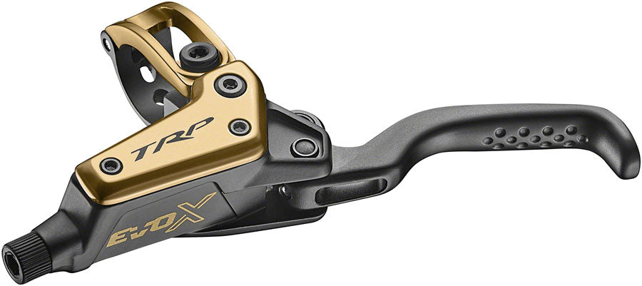 TRP EVO X HD-M9020 Disc Brake Lever - Left/Front Rear 1900mm Hose Post Mount 2-Piston Gold