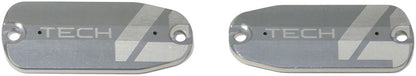 Hope Tech 4 Brake Lever Reservoir Lid - Silver Pair