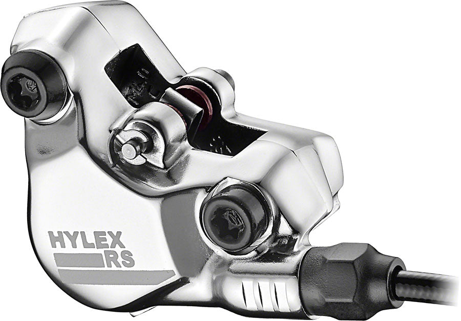TRP Hylex RS Disc Brake Lever - Left Hand Lever Hydraulic Flat Mount Gum/Silver