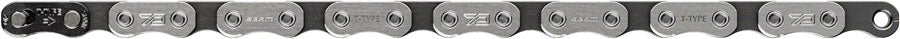 SRAM Eagle 70 T-Type Flattop Chain - 12-Speed 126 Links Solid Pin Includes PowerLock Connector Silver/BLK