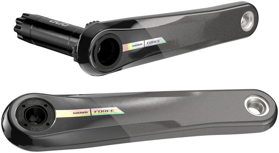 SRAM Force Crank Arm Assembly - 165mm 12-Speed 8-Bolt Direct Mount DUB Spindle Interface Iridescent Gray D2