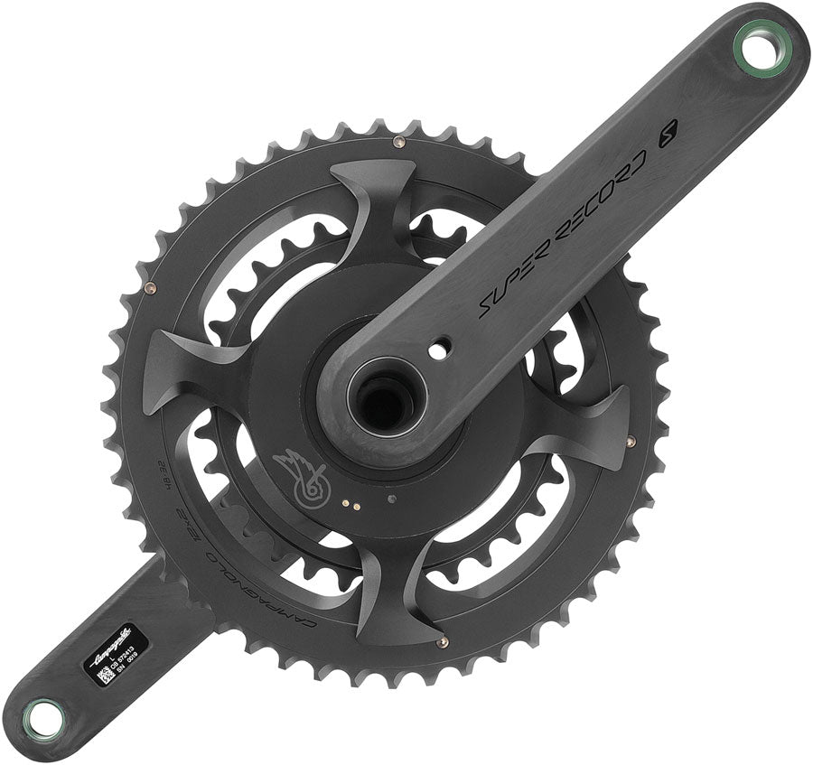 Campagnolo Super Record S Wireless Power Meter Crankset - 175mm 12-Speed 50/34t Campy 121/88 Asym BCD Ultra Torque Spindle Carbon