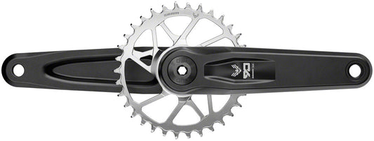SRAM Eagle 90 T-Type Wide Crankset - 175mm 12-Speed 32t Chainring Direct Mount 2-Guards DUB Spindle Interface BLK/Silver