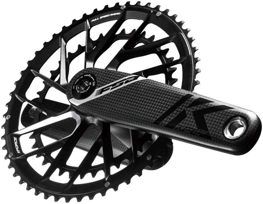 FSA K-Force Team Edition Crankset 2x 52/36T Chainrings 172.5mm Arm Length Direct Mount 386EVO Spindle – BLK