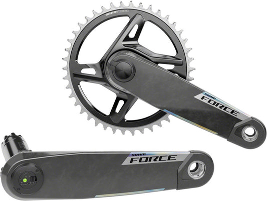 SRAM Force 1x XPLR AXS Power Meter Wide Crankset - 175mm 12/13-Speed 42t 8-Bolt Direct Mount DUB PM Spindle Carbon E1