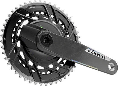 SRAM Force AXS Power Meter Crankset - 170mm 12-Speed 50/37t Thread Mount 8-Bolt PM Spider DUB Spindle Carbon E1