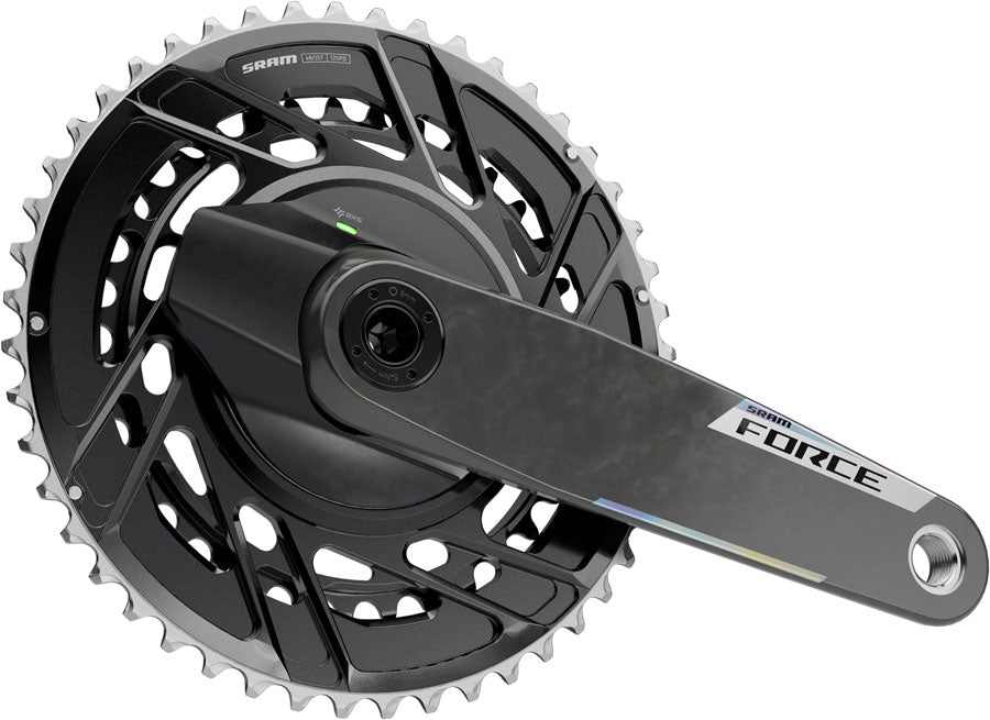 SRAM Force AXS Power Meter Crankset - 165mm 12-Speed 48/35t Thread Mount 8-Bolt PM Spider DUB Spindle Carbon E1
