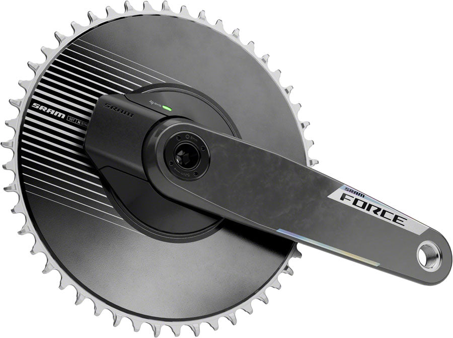 SRAM Force 1 AXS Power Meter Crankset - 165mm 12-Speed 50t Aero PM Chainring 8-Bolt Direct Mount DUB Spindle Carbon E1