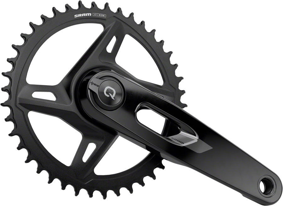 SRAM Rival 1x XPLR AXS Power Meter Wide Crankset - 160mm 12/13-Speed 42t 8-Bolt Direct Mount DUB PM Spindle BLK E1