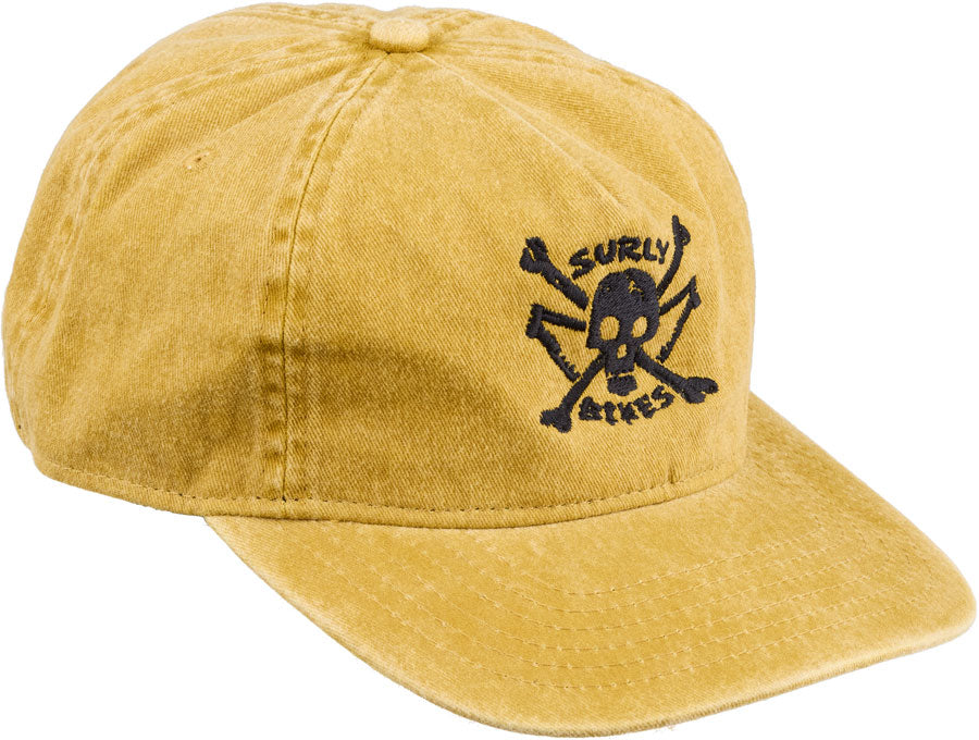 Surly Skullet Strap Back Hat - Mustard One Size