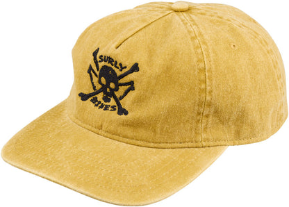 Surly Skullet Strap Back Hat - Mustard One Size