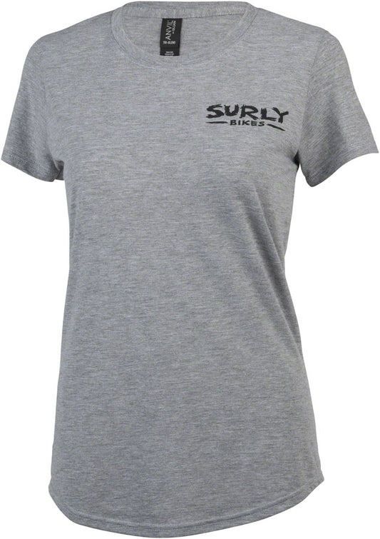 Surly The Ultimate Frisbee Women's T-Shirt - Gray Large