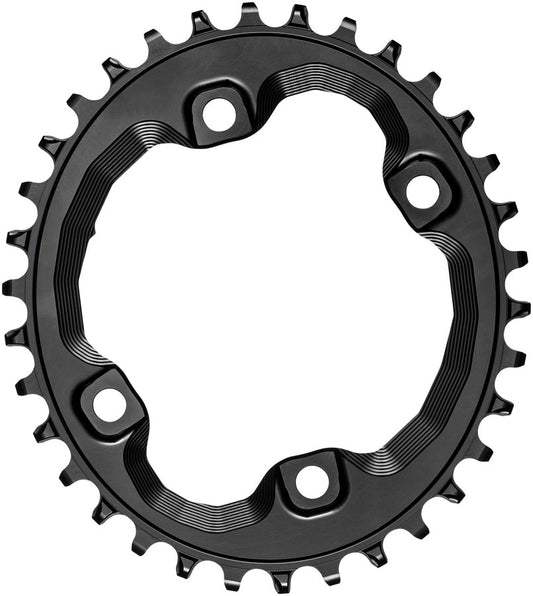 absoluteBLACK XT Asym 96BCD Oval Chainring 34T - Black