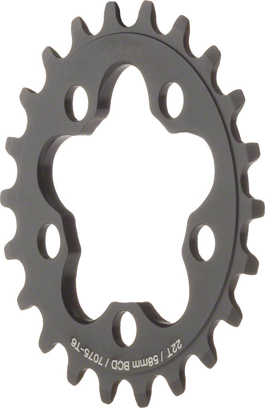 MSW Chainring - 22T 58mm BCD Inner Black