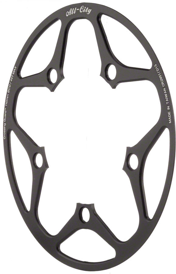 All-City Cross Wizard Chainring Guard 44t x 110mm Black