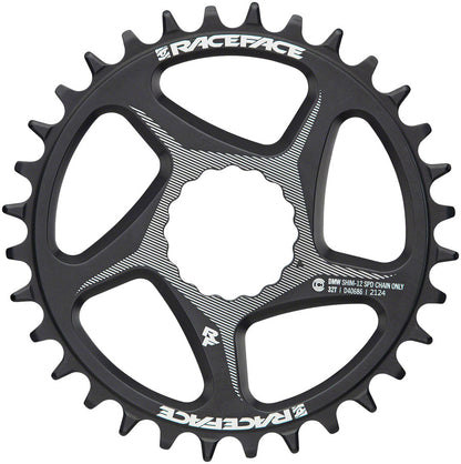 RaceFace Direct Mount Wide Chainring - 32t DM CINCH For Shimano 12-Speed HG+ Compatible Chain BLK