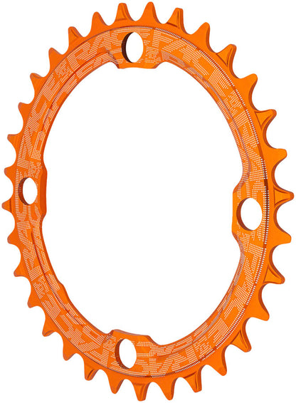 RaceFace 1x Narrow Wide Chainring - 36t 104 BCD 10-12 Speed 7075 Aluminum Orange