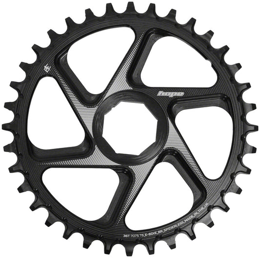 Hope Spiderless Chainring -  36T R22  Ebike  Brose  Black