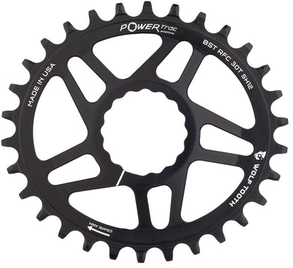 Wolf Tooth Components Elliptical Cinch Boost Chainring (HG+) 30T Black