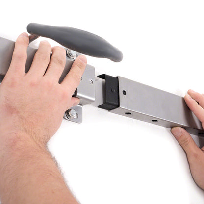 Delta Heavy Duty Track Rack Wall Mount Bike Rack - 6-Bike Silver