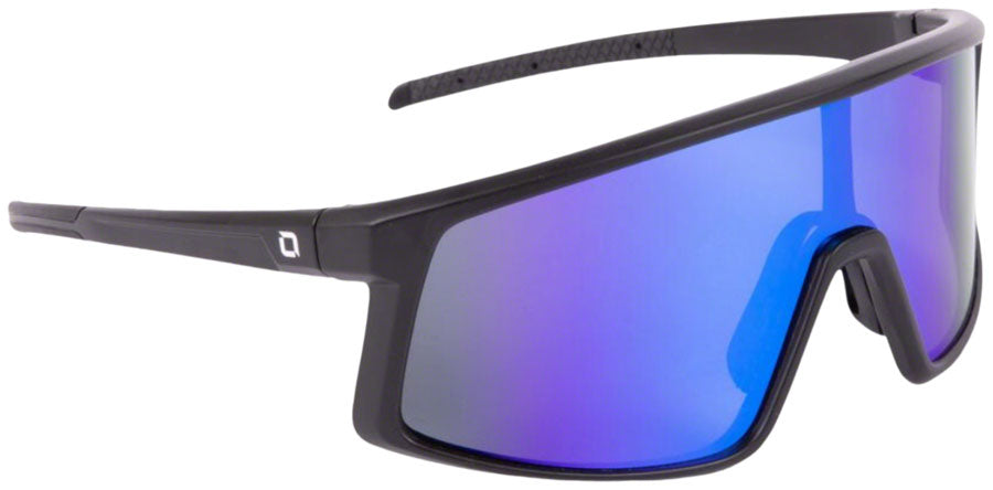 Optic Nerve Stone Cat Sunglasses - Matte Black Smoke Lens/Blue Mirror