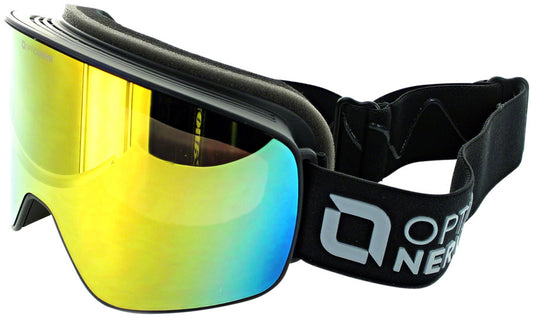 Optic Nerve South Paw Goggles - Matte Black Brown/Red Revo Cat 3
