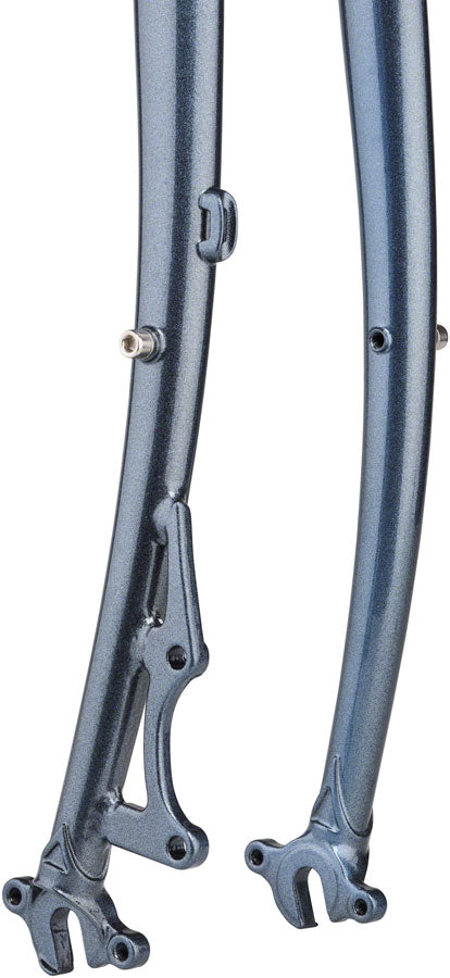 Surly Straggler Fork - 700c QRx100mm 1-1/8" Straight Steerer 400mm Axle To Crown Steel Cold Steel Blue
