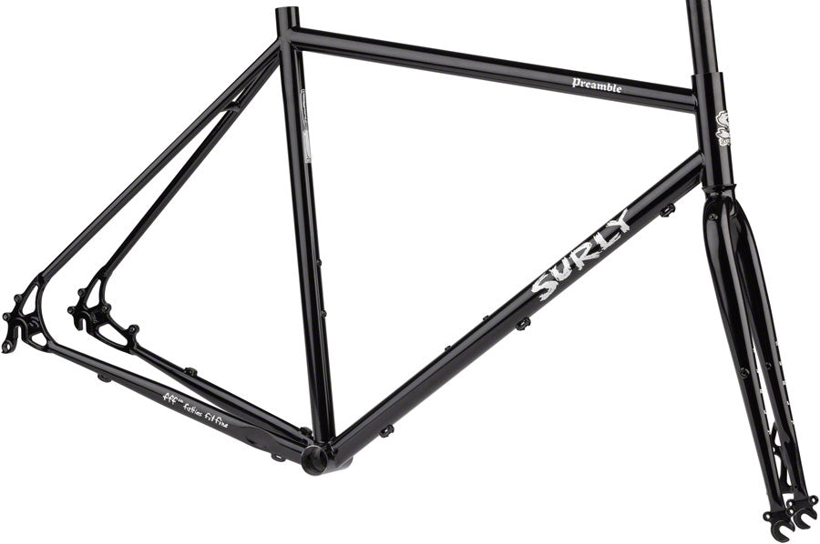 Surly Preamble Frameset - 700c Steel Hi-Viz Black Large