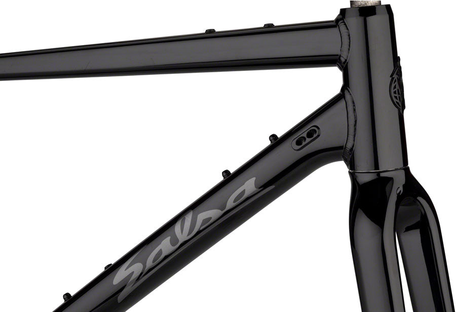 Salsa Journeyer Drop Bar Frameset - 700c/650b Aluminum Black 53cm