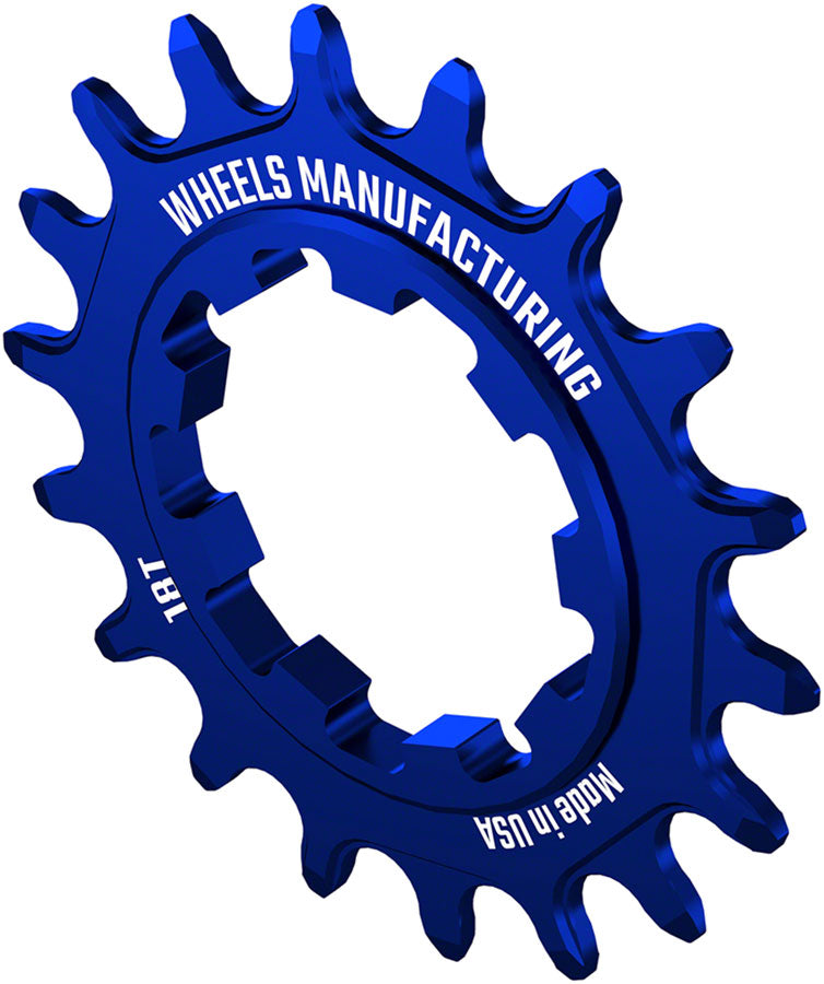 Wheels Manufacturing SOLO-SPEED Cog - 18t Fits SOLO-SPLINE SOLO-XD kits Blue