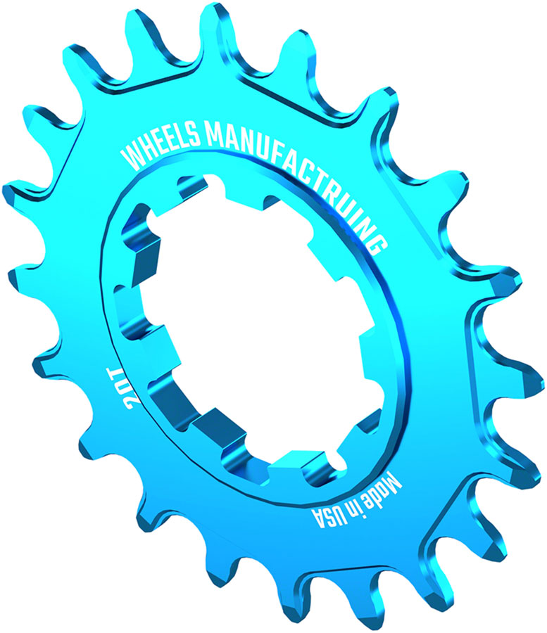 Wheels Manufacturing SOLO-SPEED Cog - 20t Fits SOLO-SPLINE SOLO-XD kits Teal