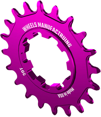 Wheels Manufacturing SOLO-SPEED Cog - 20t Fits SOLO-SPLINE SOLO-XD kits Purple