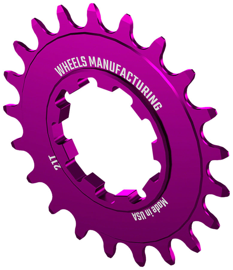 Wheels Manufacturing SOLO-SPEED Cog - 21t Fits SOLO-SPLINE SOLO-XD kits Purple