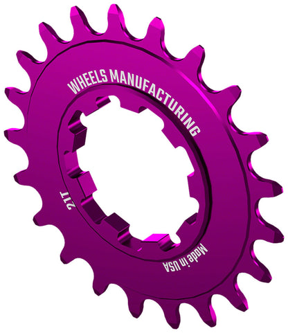 Wheels Manufacturing SOLO-SPEED Cog - 21t Fits SOLO-SPLINE SOLO-XD kits Purple