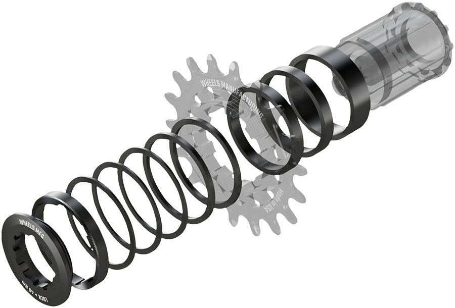 Wheels Manufacturing SOLO-HG Single Speed Conversion Kit - For HG Style Hubs BLK